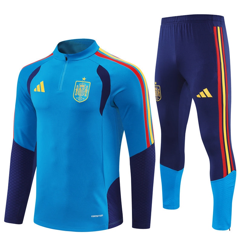 Spain Training Tracksuit Men/Kids 2026 2027 Blue-League Threads